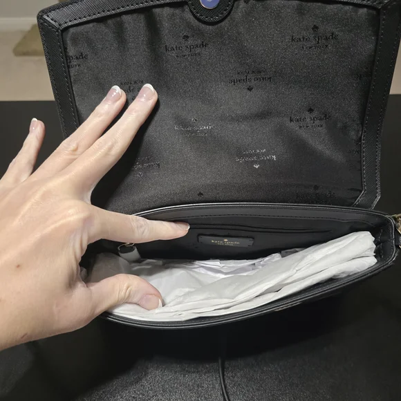 Kate Spade Black Floral Women's Bag, Brand New!! - Picture 5 of 7